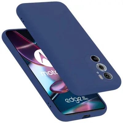 Ohišje je združljivo z Motorola EDGE+ in tekoča modra - Zaščitni ovitek iz prožnega silikona TPU