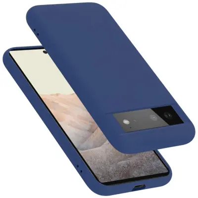 Ohišje je združljivo z Google PIXEL 6 in tekoča modra - Zaščitni ovitek iz prožnega silikona TPU