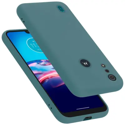 Ohišje je združljivo z Motorola MOTO E6s 2020 in tekoča zelena - Zaščitni ovitek iz prožnega silikona TPU