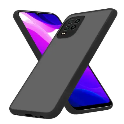 CADORABO Xiaomi Mi 10 LITE in matirana črna barva - Hibridni zaščitni ovitek s TPU silikonom v notranjosti in matirano plastično zadnjo stranjo