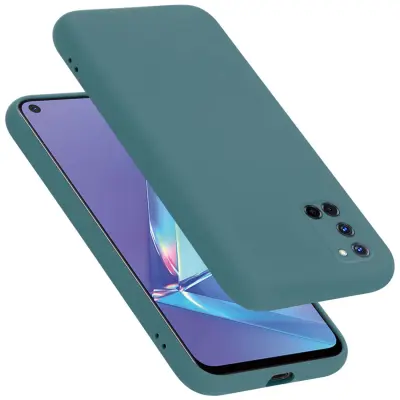 Ohišje je združljivo z Oppo A92 in tekoča zelena - Zaščitni ovitek iz prožnega silikona TPU