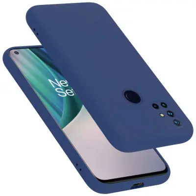 Ohišje je združljivo z OnePlus Nord N10 5G in tekoča modra - Zaščitni ovitek iz prožnega silikona TPU