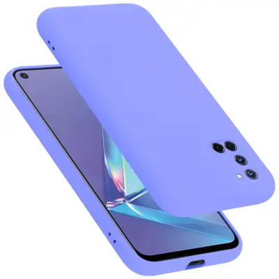 Ohišje je združljivo z Oppo A92 in tekoča svetlo vijolična - Zaščitni ovitek iz prožnega silikona TPU