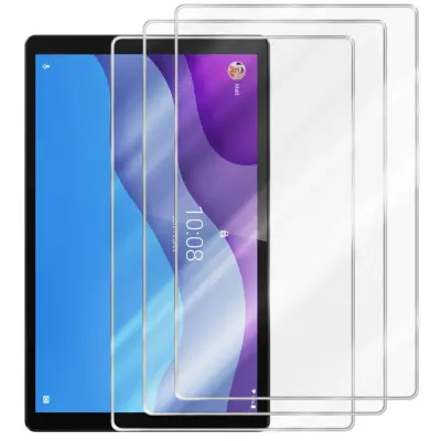 3x Oklepna folija, združljiv z Lenovo Tab M10 HD (10.1 Zoll) TB-X306X in visoka prosojnost - 3-pack Kaljeno steklo za zaščito zaslona s trdoto 9H in z