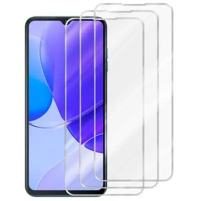 3x CADORABO Oukitel - Zaščitna folija v visoka prosojnost - 3-pack Kaljeno zaščitno steklo za zaslone s trdoto 9H in združljivostjo s 3D dotikom