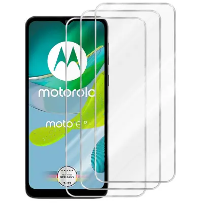 3x CADORABO Motorola - Zaščitna folija v visoka prosojnost - 3-pack Kaljeno zaščitno steklo za zaslone s trdoto 9H in združljivostjo s 3D dotikom