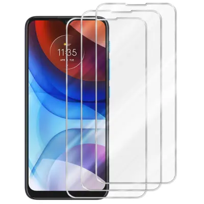 3x CADORABO Motorola - Zaščitna folija v visoka prosojnost - 3-pack Kaljeno zaščitno steklo za zaslone s trdoto 9H in združljivostjo s 3D dotikom