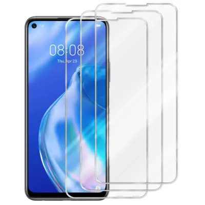 3x CADORABO Huawei - Zaščitna folija v visoka prosojnost - 3-pack Kaljeno zaščitno steklo za zaslone s trdoto 9H in združljivostjo s 3D dotikom