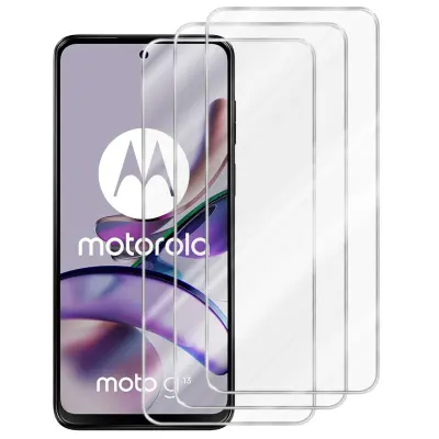 3x CADORABO Motorola - Zaščitna folija v visoka prosojnost - 3-pack Kaljeno zaščitno steklo za zaslone s trdoto 9H in združljivostjo s 3D dotikom