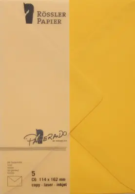 C6 MINISTARSKA KUVERTA PAPERADO 5 ENOT RUMENA