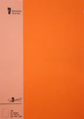 A4 BARVNI PAPIR 10 ENOT ORANŽNA