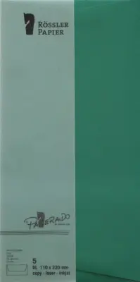 AMERIŠKA PAPIRNATA KUVERTA DL 5 ENOT HOLLY GREEN