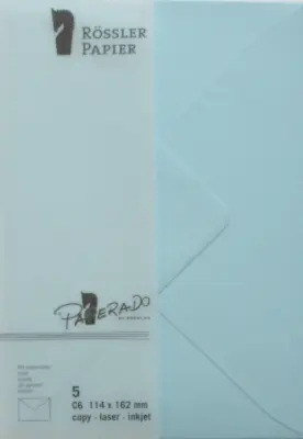 C6 KUVERTA MINISTER PAPIR 5 ENOT VODNO MODRA