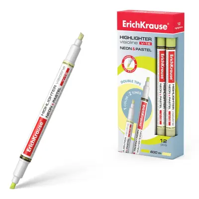 ErichKrause Označevalnik teksta Visioline V-16, rume neon+pastel 12 KOS