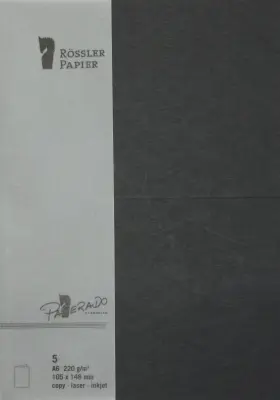 A6 KARTONSKI PAPIR 5 ENOT ČRN