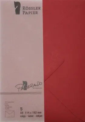 KUVERTA 5 ENOT RDEČA