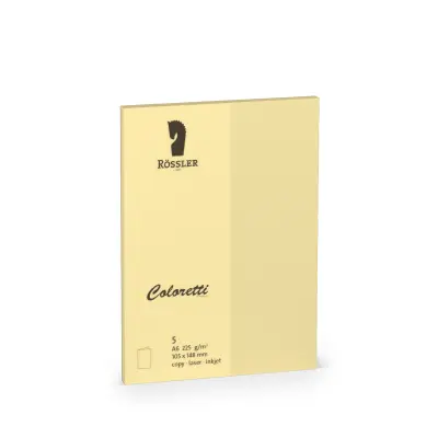 A6 DVOJNA KARTICA COLORETTI 5 ENOT PEŠČENO RJAVA