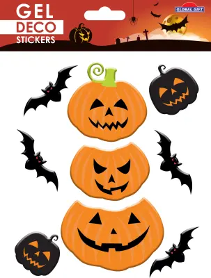 GEL DECO HALLOWEEN BUČNE NALEPKE