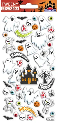 NALEPKE TWEENY FOAMY HALLOWEEN GHOSTS