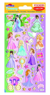 NALEPKE TWEENY FOAMY DECOR PRINCESS