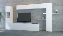 HANAH HOME Maxi - White TV omarica