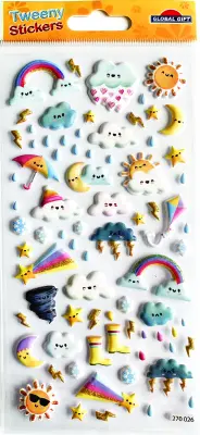 BLEŠČIČNE NALEPKE TWEENY FOAMY DEŽNO VREME