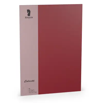 A4 COLORETTI KARTICA 10 ENOT BORDO