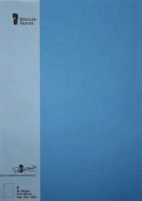 PAPIRNATA A4 KARTICA 5 ENOT MODRA