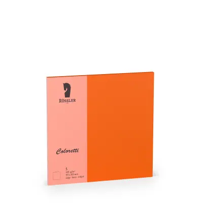 DVOJNA KARTICA 157X157 COLORETTI 5 ENOT ORANŽNA