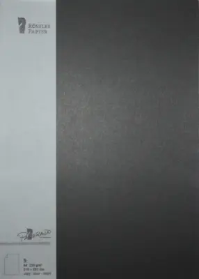 A4 KARTNIČNI PAPIR 5 ENOT ČRN