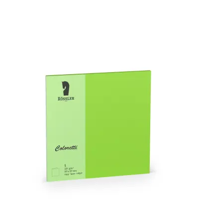 DVOJNA KARTICA 157X157 COLORETTI 5 ENOT LIMETA ZELENA