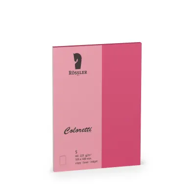 A6 DVOJNA KARTICA COLORETTI 5 ENOT FUCHSIA