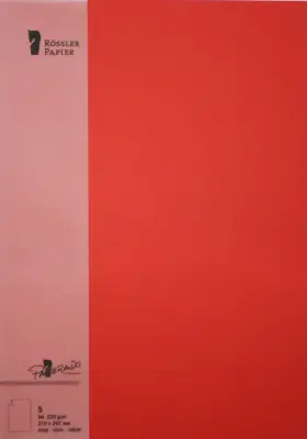A4 KARTICA PAPIRANA 5 ENOT PARADIŽNIK RDEČA