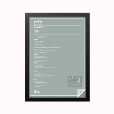 OKVIR 50X70 CM ČRN MDF