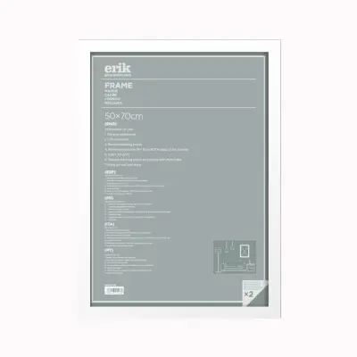 OKVIR 50X70 CM BEL MDF