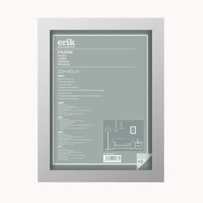 OKVIR 30X40 CM MDF SREBRN