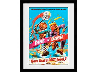 Fortnite Dine N Dash 30 x 40 cm uokvirjeni tisk