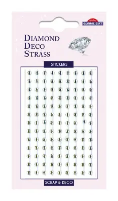 NALEPKE DIAMOND DECO WHITE STRASS