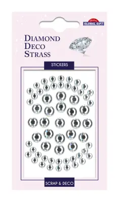 NALEPKE DIAMOND DECO TRANSPARENT STRASS