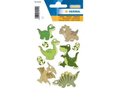 NALEPKE MAGIC DINO KIDS MOVING EYES