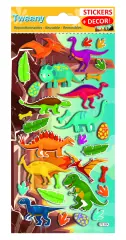 NALEPKE TWEENY FOAMY DECOR DINOZAVRI