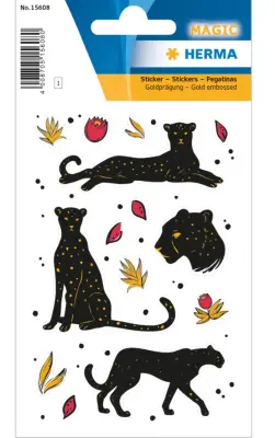 NALEPKE MAGIC BLACK PANTHER GOLD RELIEF