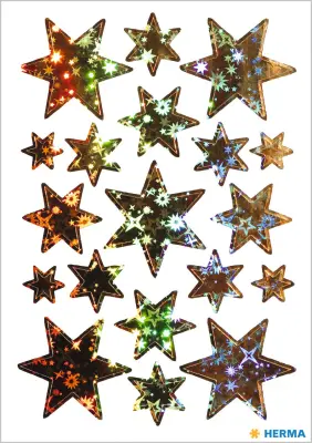 HOLOGRAFSKE NALEPKE ZA DEKOR ZVEZD