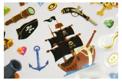ZLATE NALEPKE CLASSY PIRATES