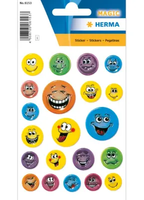 RELIEFNE NALEPKE MAGIC FACES