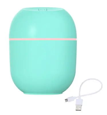 LED RGB mini vlažilec zraka difuzor 220ml zelen