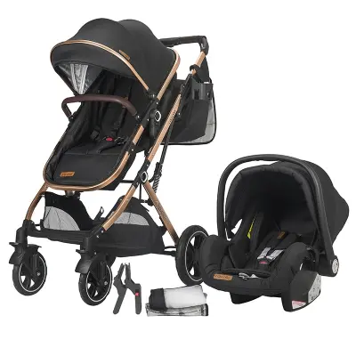 Otroški voziček Coccolle Ravello 3 in 1 travel system Črna