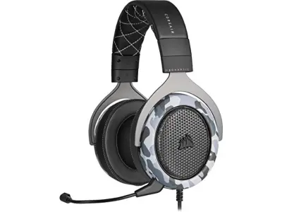 Corsair HS60 Haptic Stereo Gaming slušalke z haptičnim basom (haptični bas, ki ga poganja tackacijska tehnologija, ušesne skodelice plišaste pomnilnik