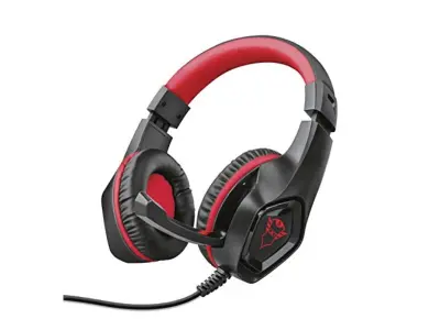 Trust Gaming Gxt 404R Rana Gaming slušalke, slušalke z zložljivim mikrofonom, 40mm gonilnimi enotami, vgrajeni daljinski upravljalnik za nadzor glasno