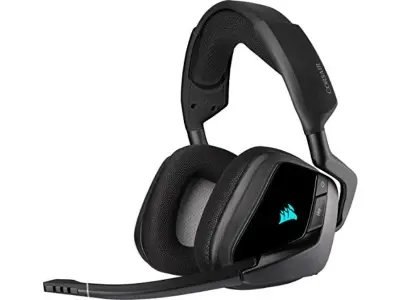 Brezžične igralne slušalke Corsair Void RGB (7,1 prostorski zvok, nizka zamuda 2,4 GHz brezžična, brezžična ponudba 40 ft, prilagodljiva RGB razsvetlj